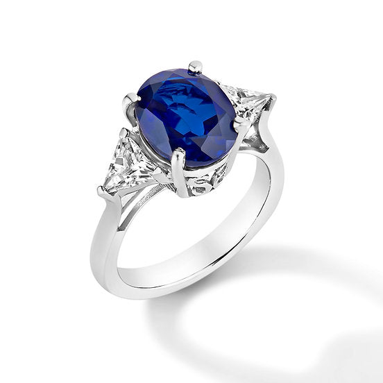 Ashlyn Sapphire 3 Stone Ring