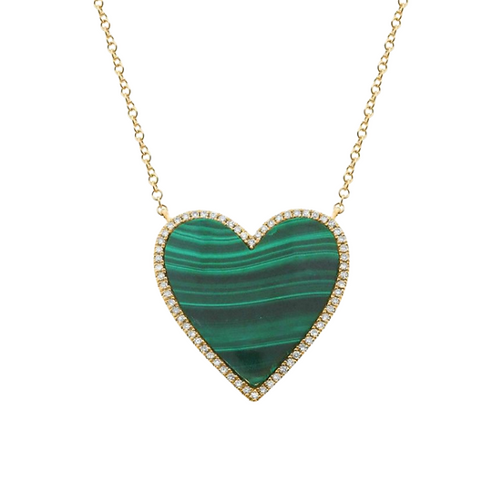Malachite Heart Pendant