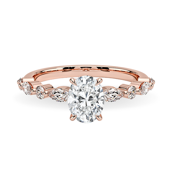 Ziyah Oval Marquise Ring