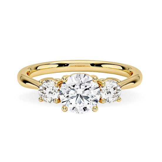 Dia Three Stone Ring