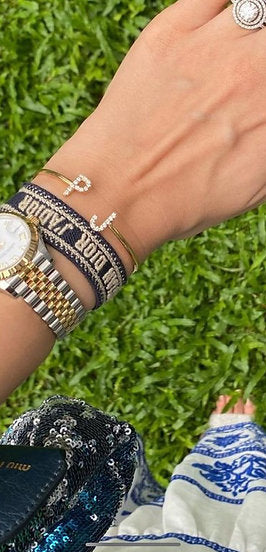 Initial Cuff Bracelet
