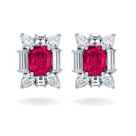 Radiant Ruby Studs