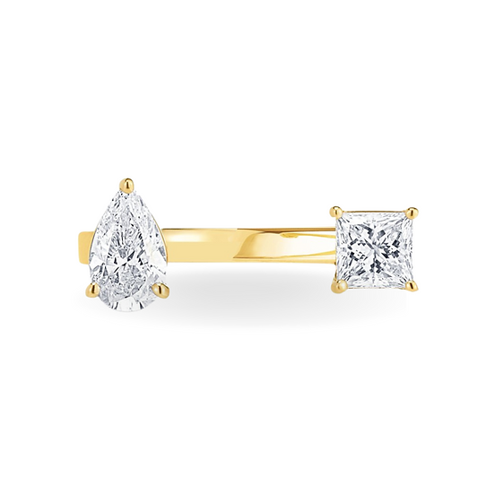 Two Stone Adjustable Ring