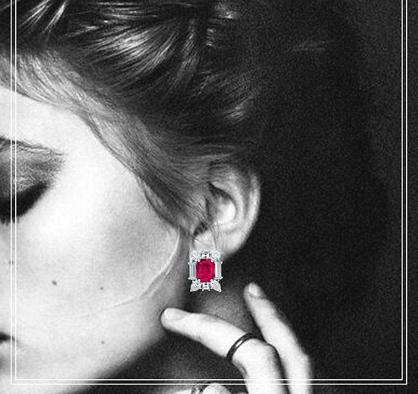 Radiant Ruby Studs