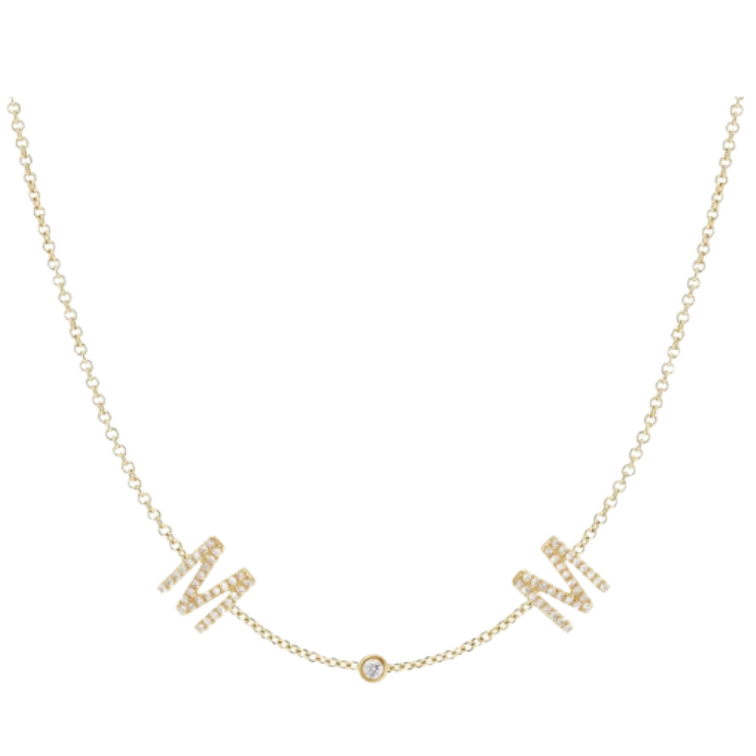 Double Initial Necklace