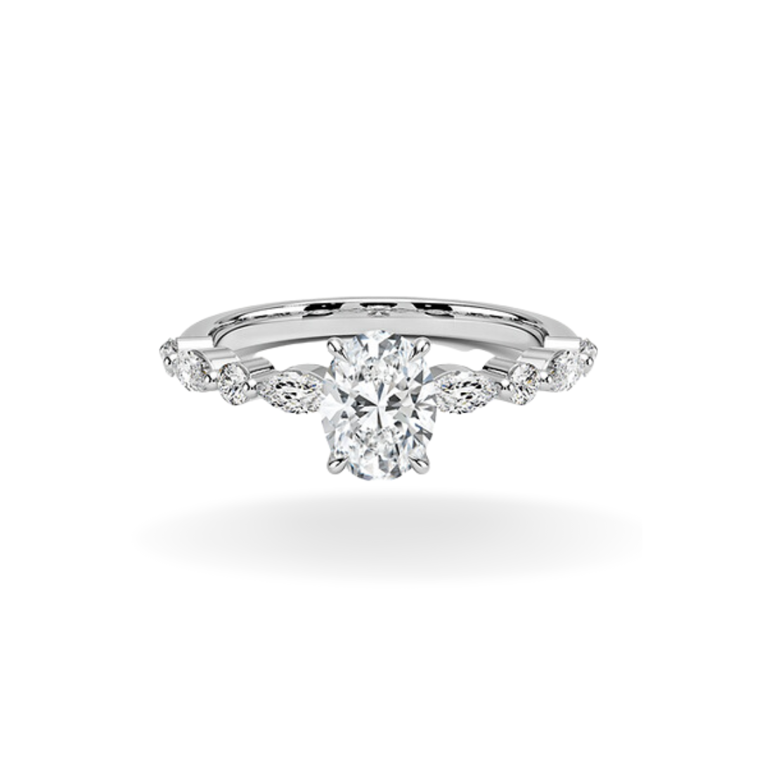 Ziyah Oval Marquise Ring