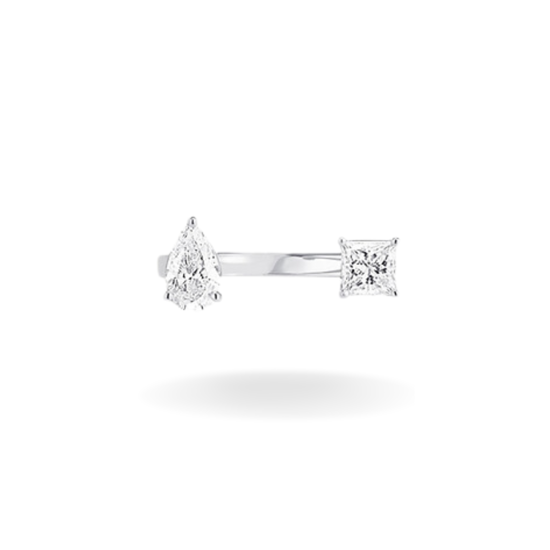 Two Stone Adjustable Ring