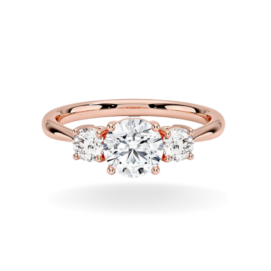 Dia Three Stone Ring