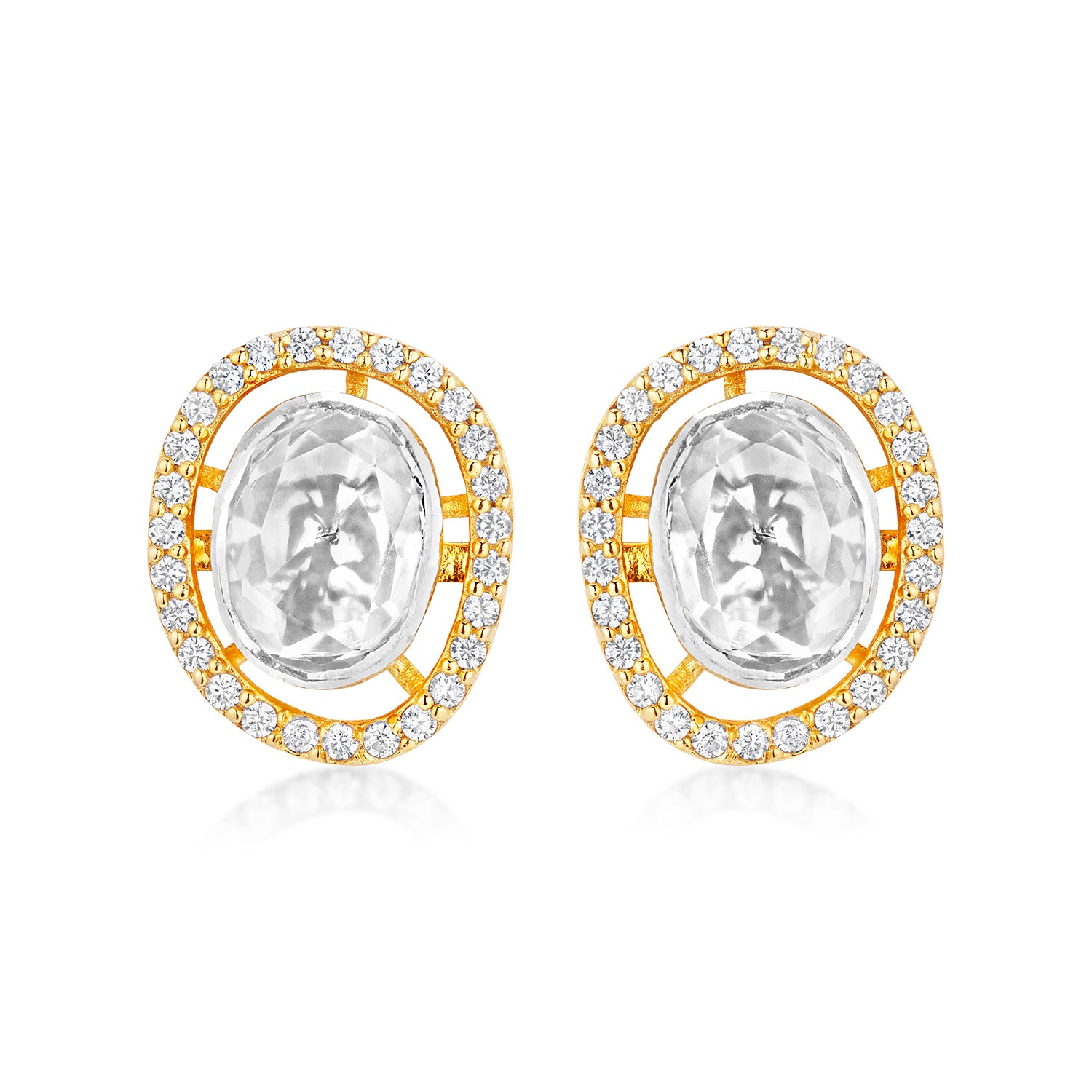 Arya Polki Moissanite Studs