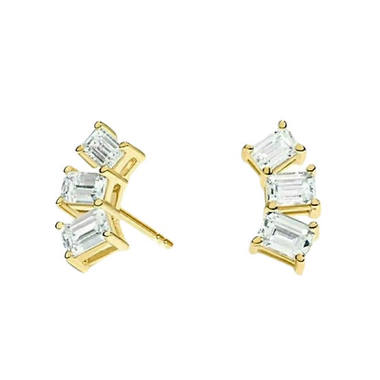 Mila Emerald Studs