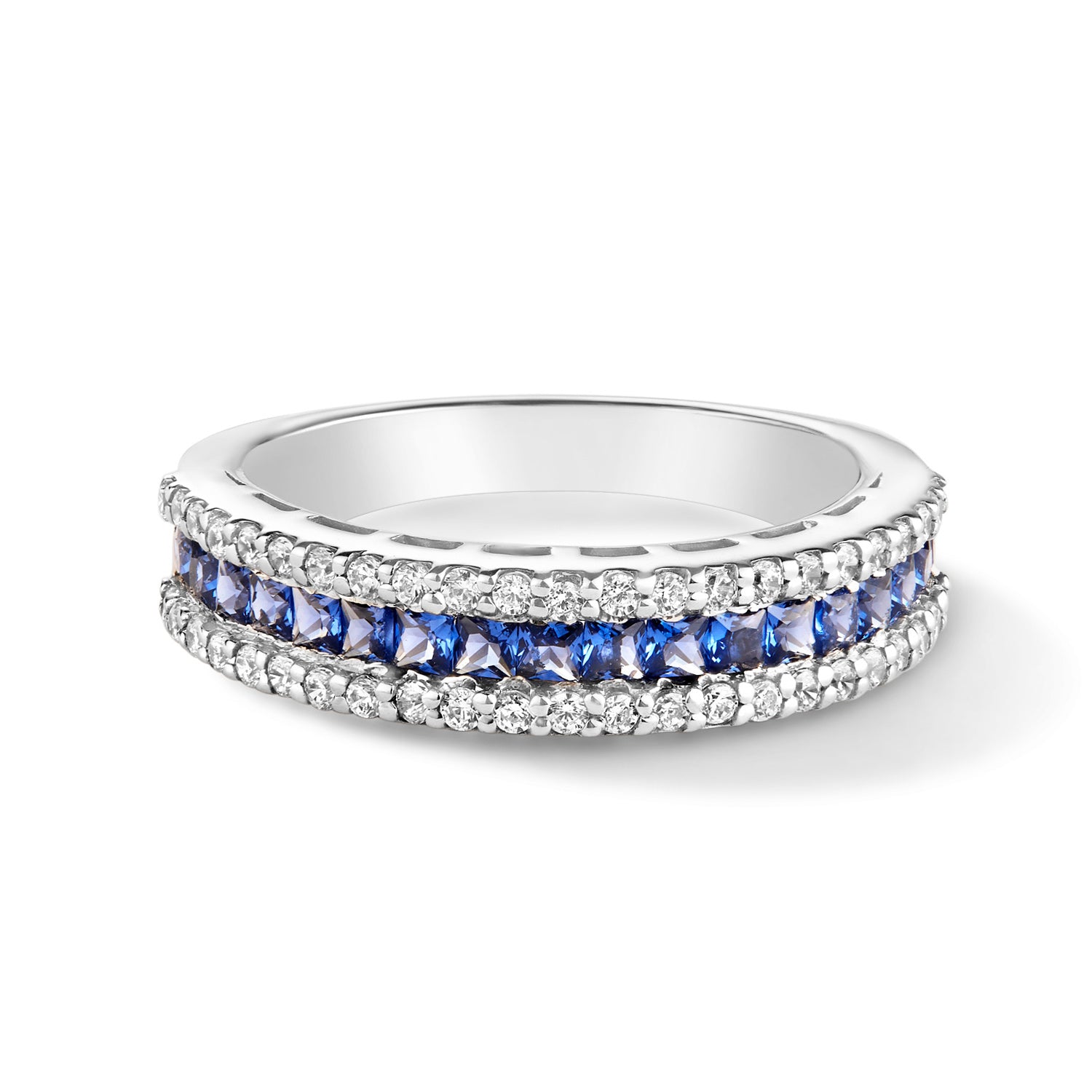Eden Sapphire Half Eternity Band