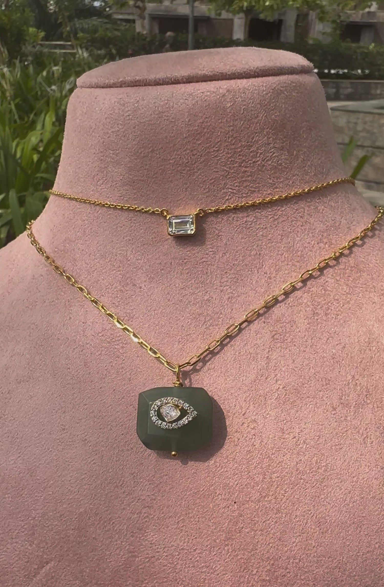 Ezra Emerald Pendant